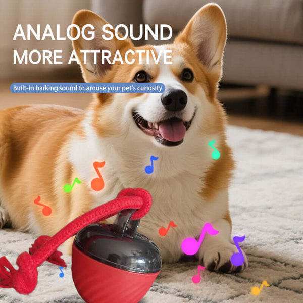 Interactive dog ball toy red automatic moving toy for dogs
