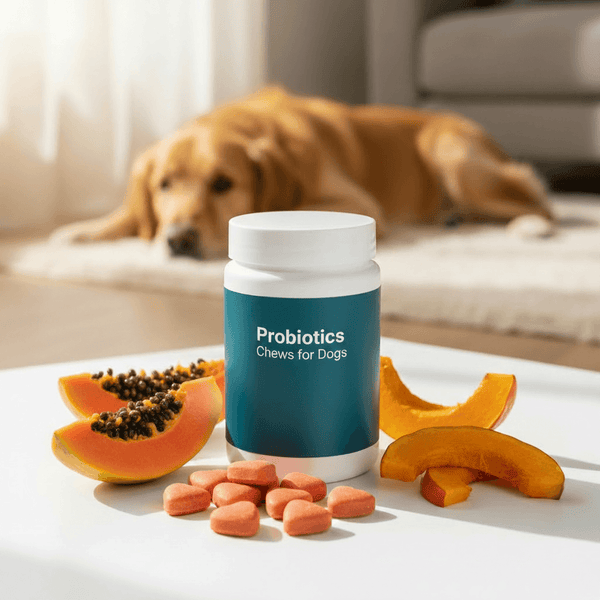 Probiotics Chews for Dogs Jar Lifestyle